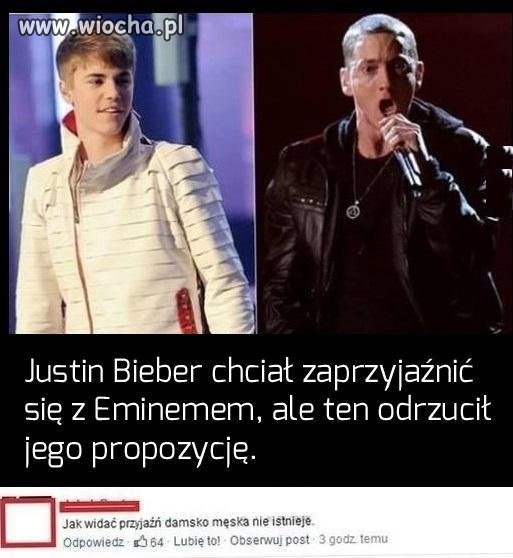 Bieber i Eminem.