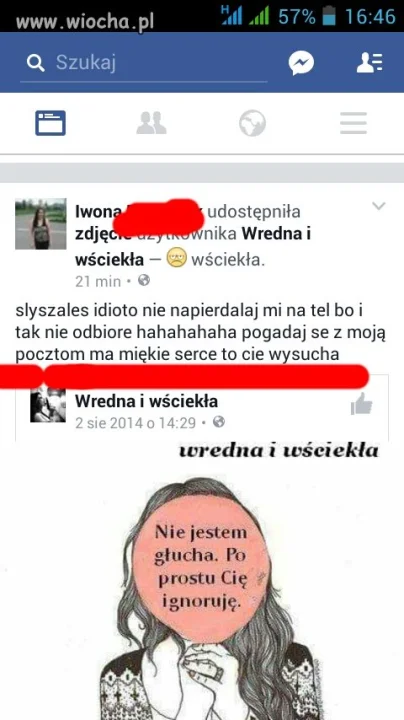 Wylewna analfabetka z Facebooka