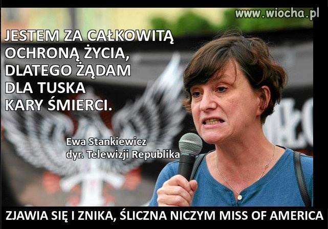 Jestem za ochroną życia, dlatego...