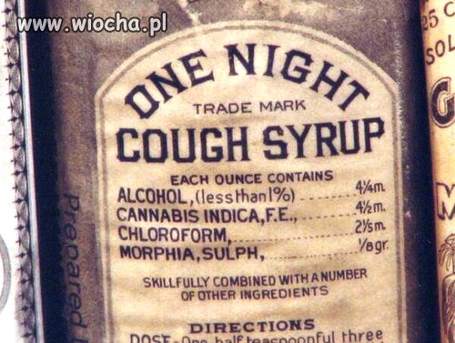 Dawny syrop na kaszel
