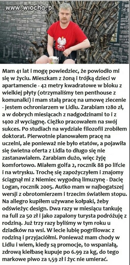 Nie każdy Polak ma tyle szczęścia 