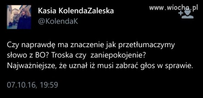 Nieważne, że słowa zmanipulowane.