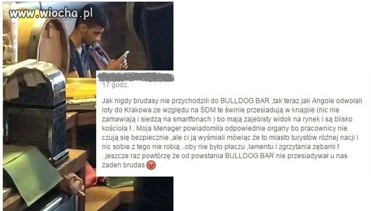 Właściciel Krakowskiego Baru nazwał gościBrudasami
