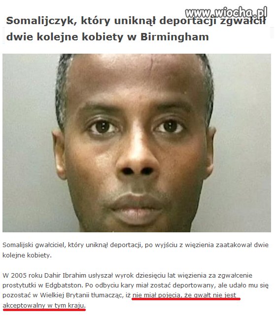 Somalijczyk nie wiedział
