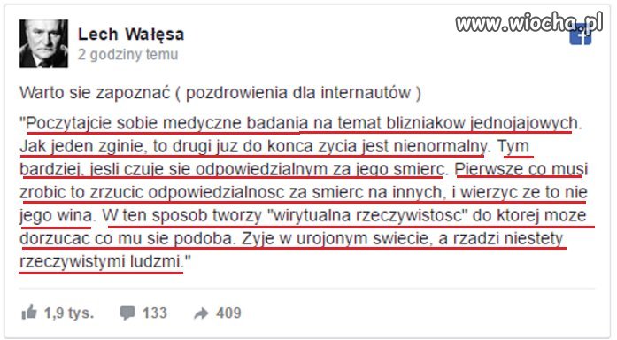 Pomroczność umysłowa.