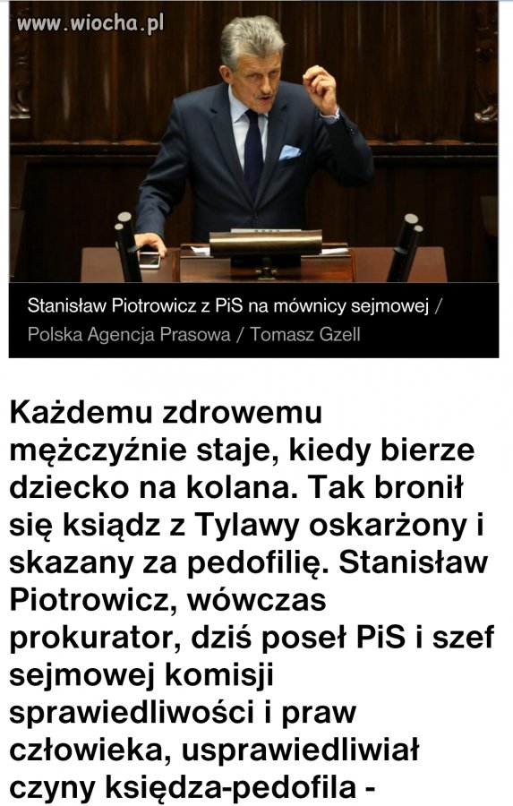 Obrońca pedofilii i były prokurator w PRLu
