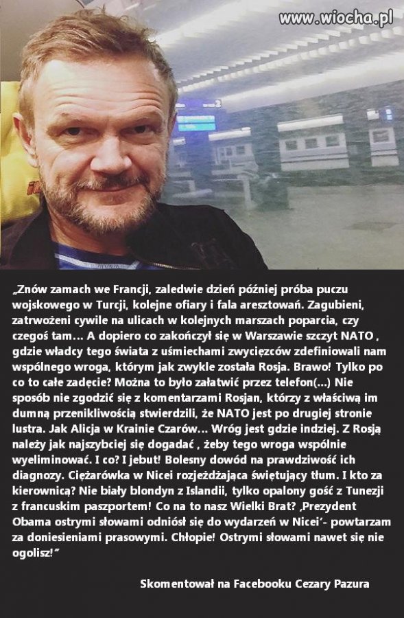Słowa Pana Pazury na temat aktualnej sytuacji...