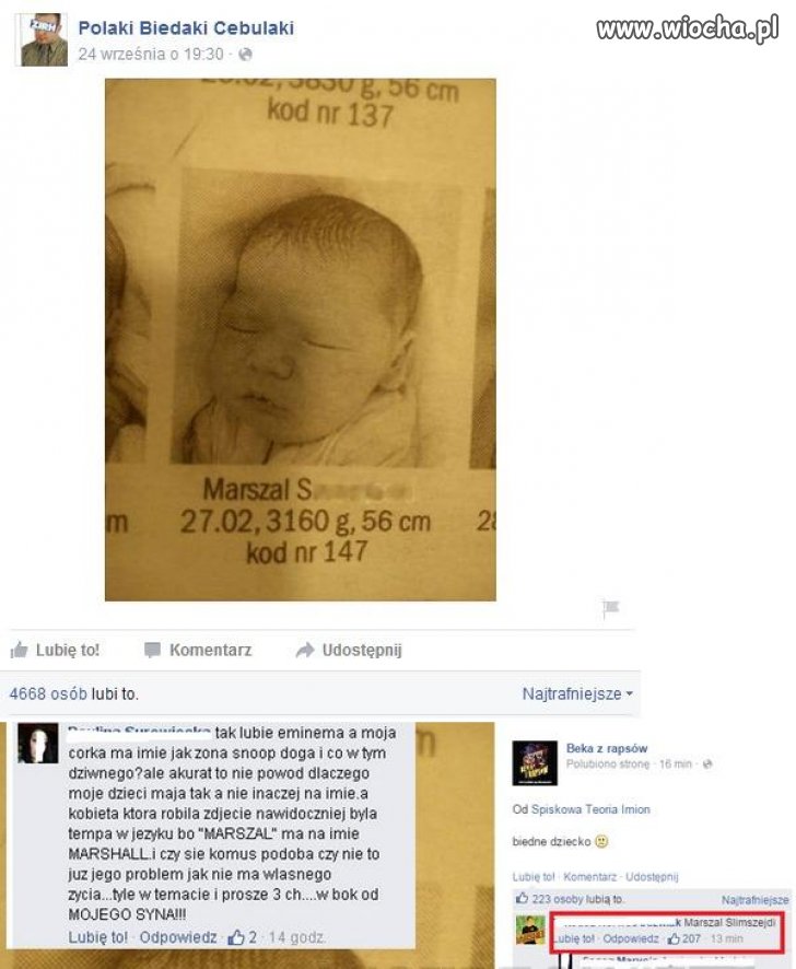 MARSCHALL pewnie Slimszejdi. Głupota niektórych