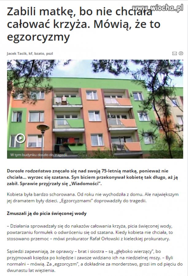Do czego prowadzi religijny fanatyzm... 