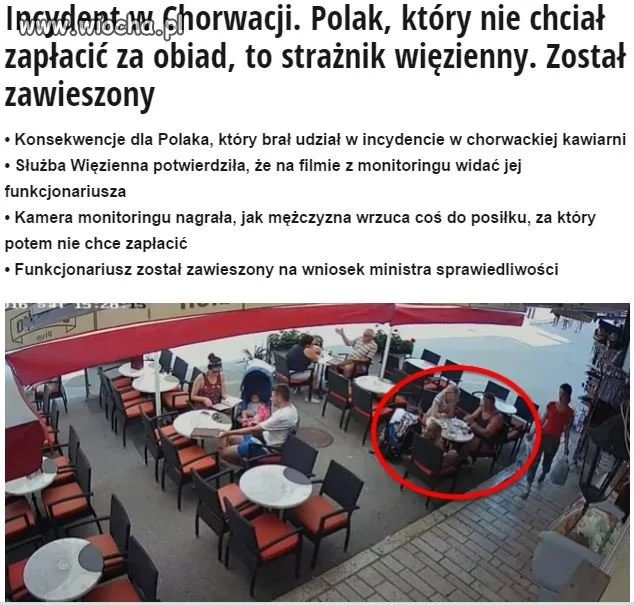 Janusz za granicą.