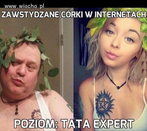 Zawstydzane córki w internetach