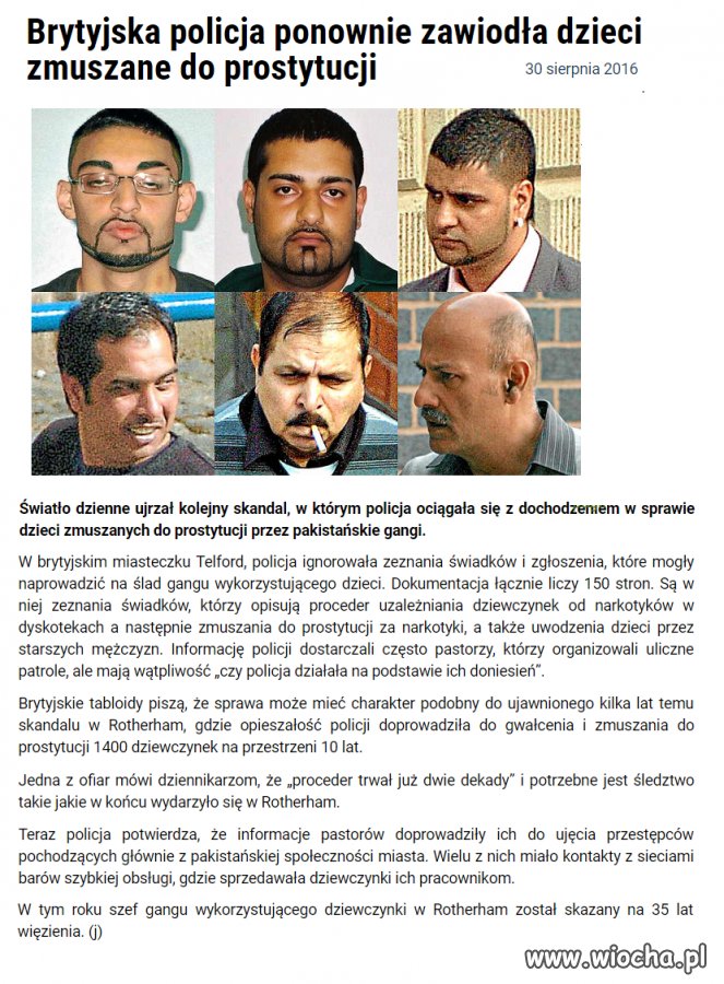 BrytyjskaPolicja ignorowała pakistańskich pedofili