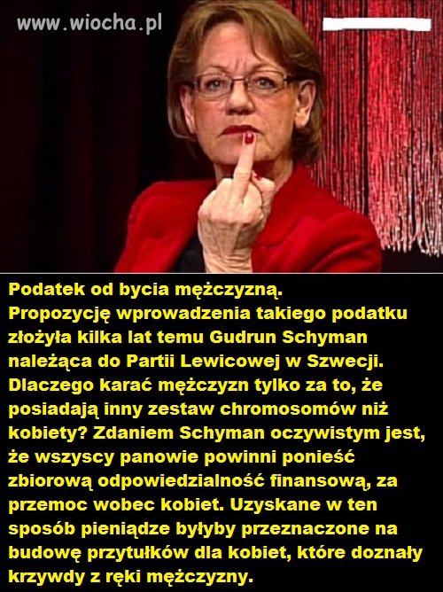 Podatek od bycia mężczyzną
