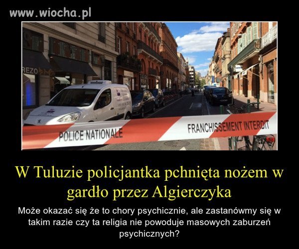 Kolejny chory psychicznie?
