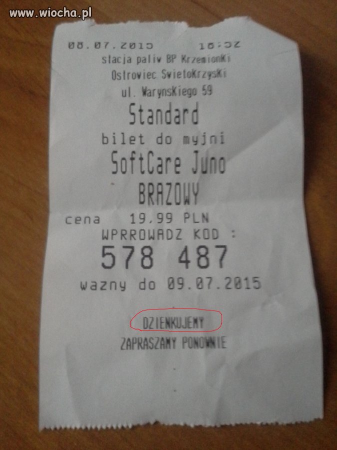 Ja "terz dzienkuje za ómyće"