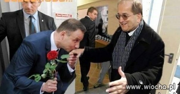 Całuje rączki