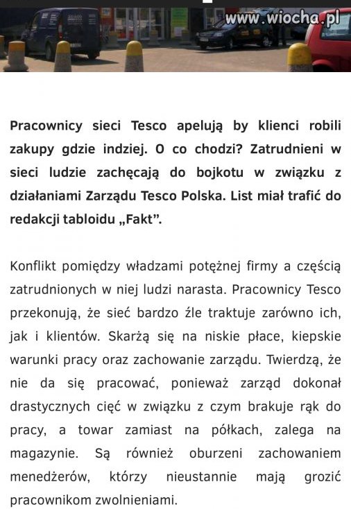 Pracownicy apelują 
