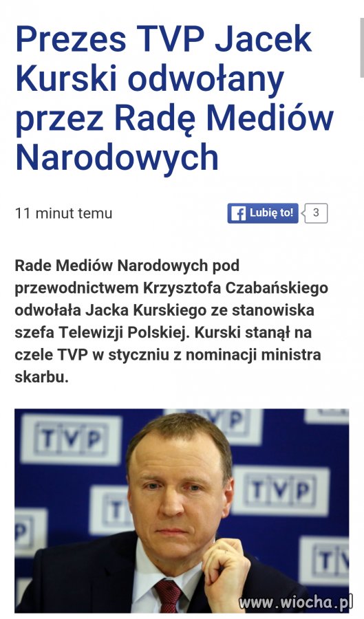 Menda odwołana. Już się boję następcy 
