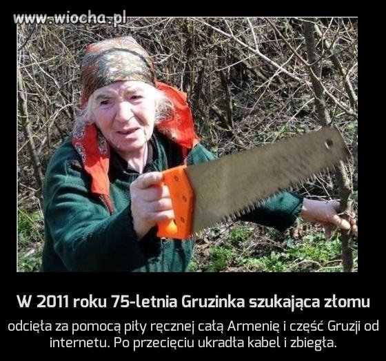W 2011 roku 75-letnia Gruzinka szukająca złomu 