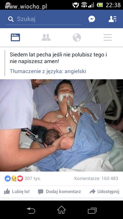Nowy typ łańcuszka na fb