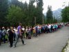 Kolejka do wozów konnych na Morskie Oko