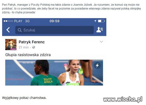 Opluć polską Olimpijkę