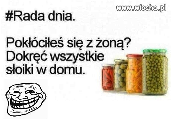 Pokłóciłeś się z żoną?