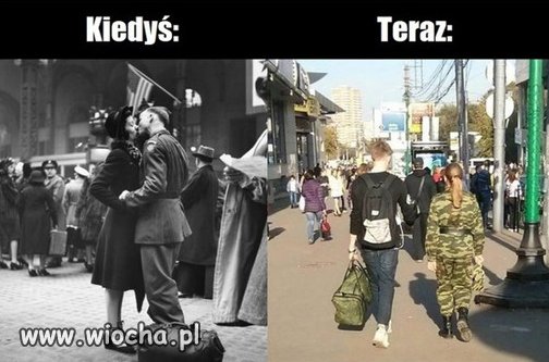 Kiedyś i obecnie.
