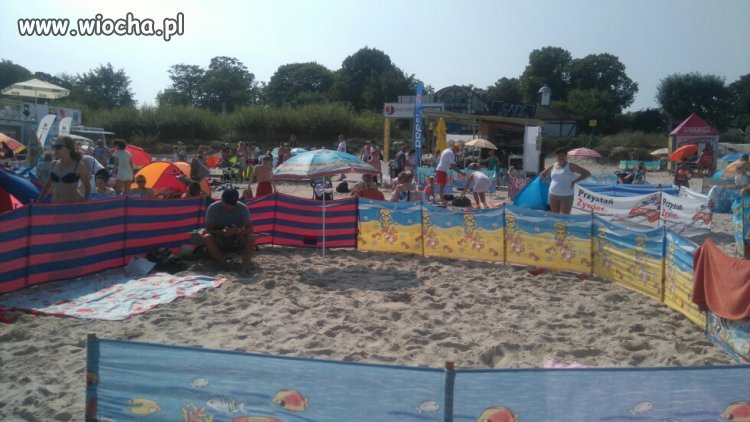 Wiochmen na plaży w Ustce Parawaning 2016