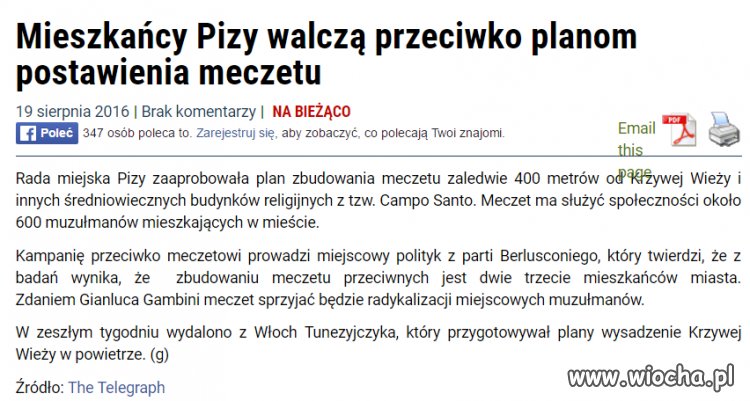 Co tam mieszkańcy i ich protesty.
