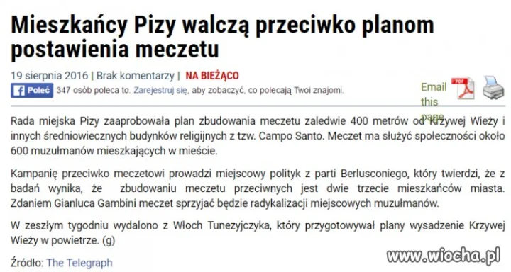Co tam mieszkańcy i ich protesty.