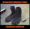 Powrót z pracy do domu.