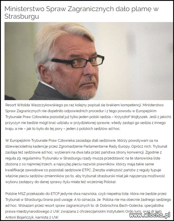 Będziesz chciał się odwołać do ,,Strasburga,,...