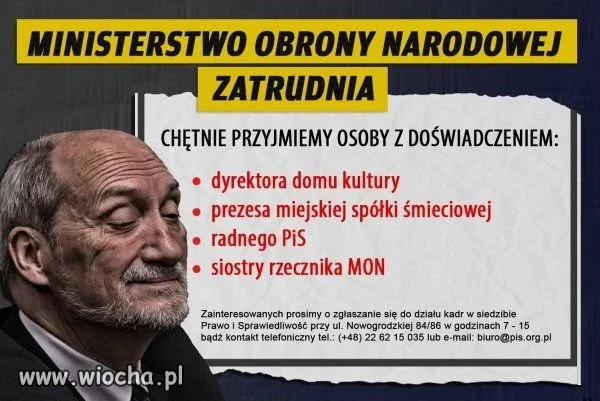 Ogłoszenie o pracę