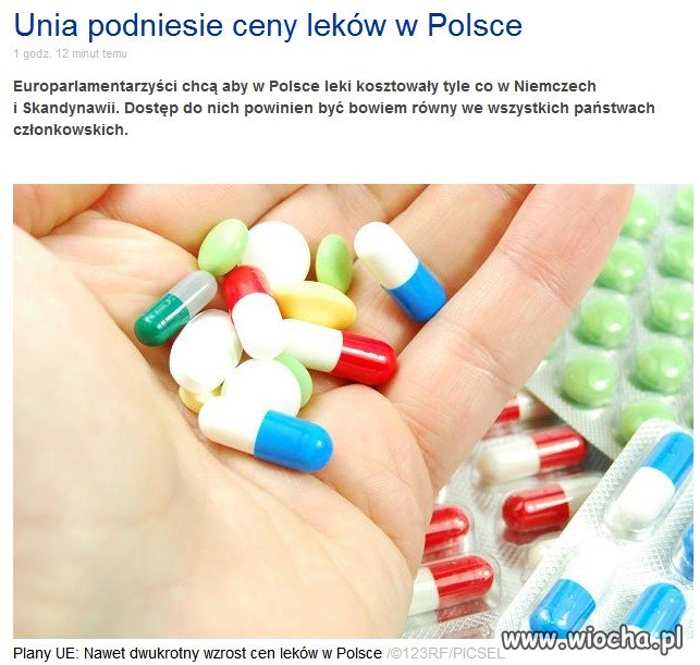 Podniosą ceny leków