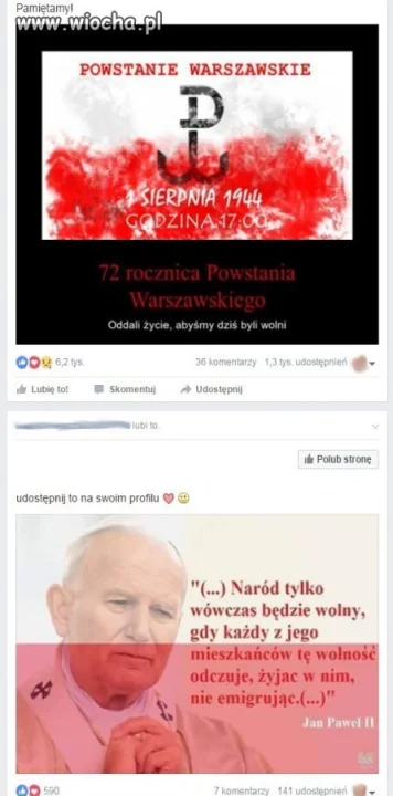 Tymczasem przeglądając posty na facebooku