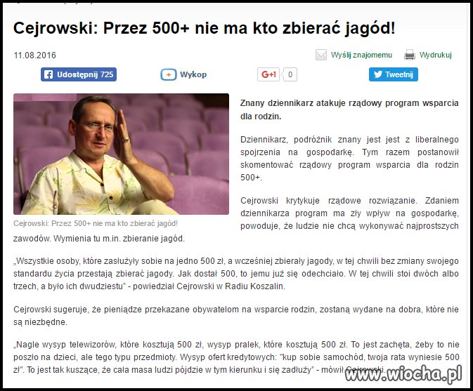 Jak już Cejrowski