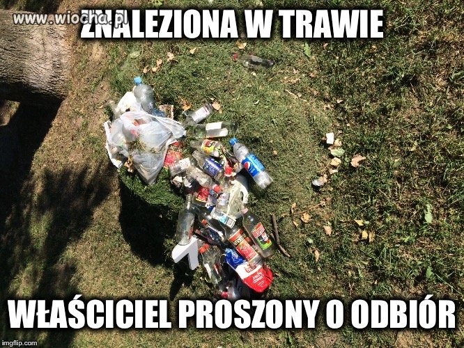 Znaleziono w trawie