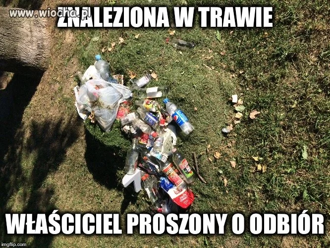 Znaleziono w trawie
