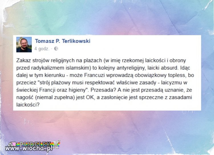 Znalazł się obrońca islamu  