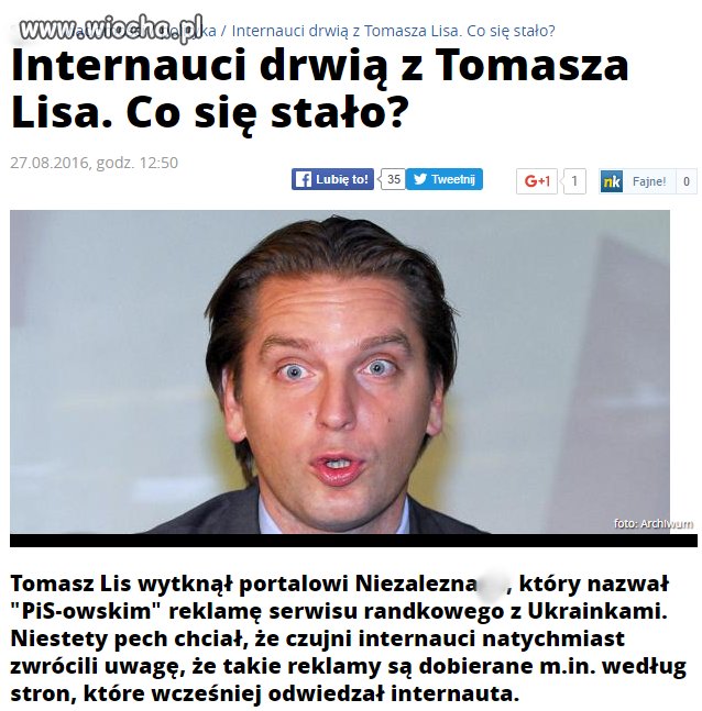 Znowu się osmieszył