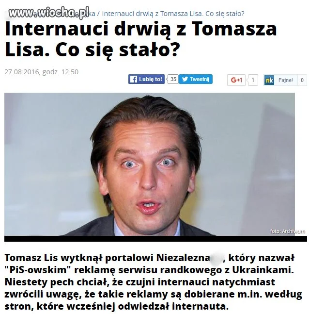 Znowu się osmieszył