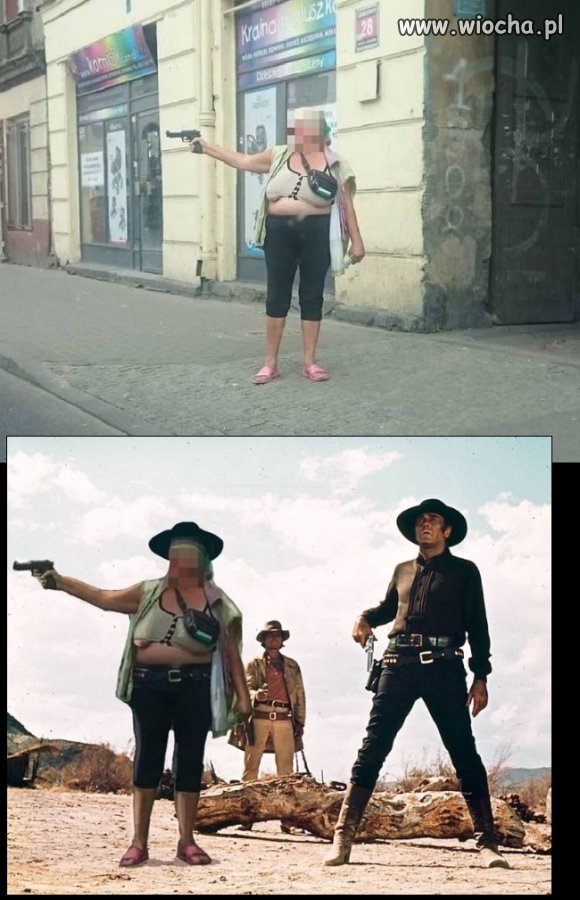 Kobieta na ulicy w Łodzi 