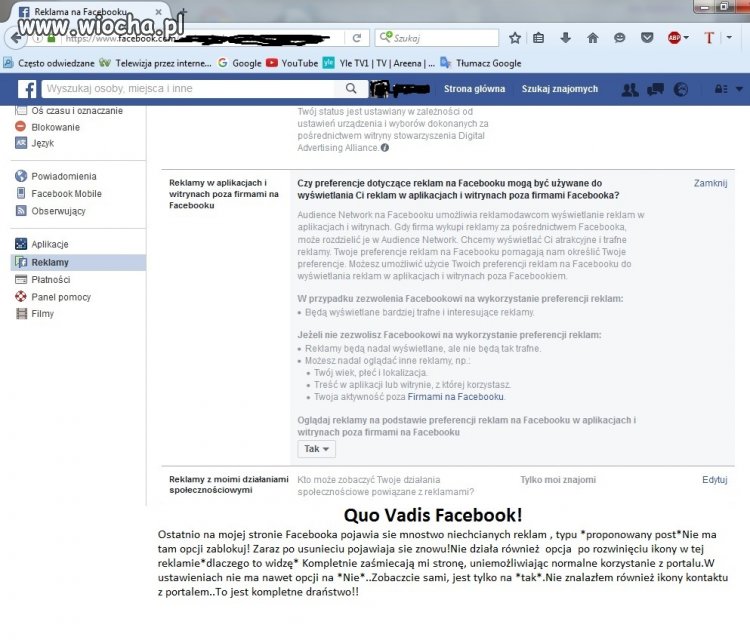 Quo Vadis facebook..