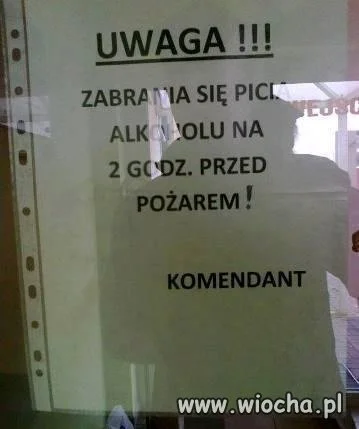 Ależ niedobry ten komendant.