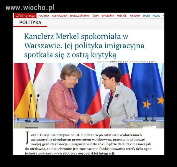 Merkel na pewno nie tego się spodziewała.