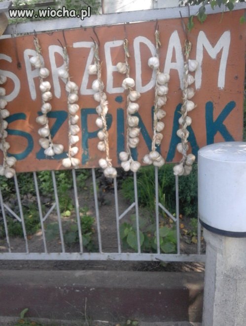 A ja zawsze myślałem, że to czosnek ech...