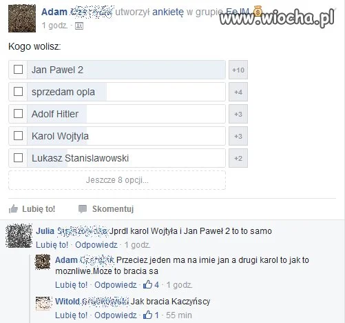 Kogo wolisz ...