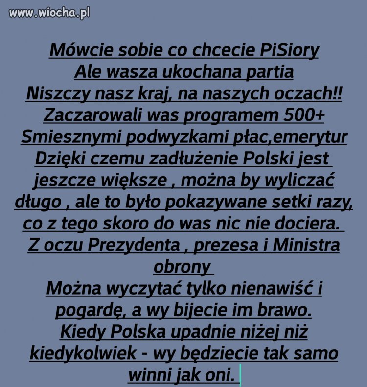 Jest źle...