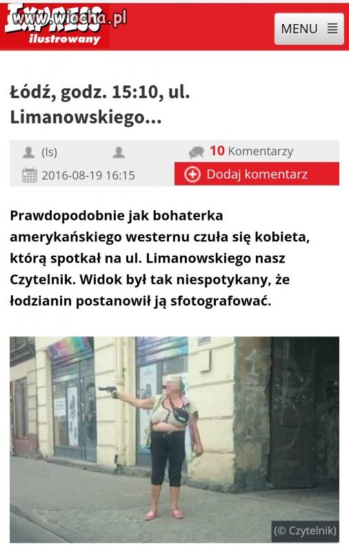 Łódź, godz. 15:10, ul. Limanowskiego...  